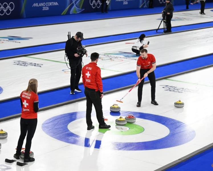 Curling-Swiss pair's son lights up social media, dubbed 'Curling Baby'