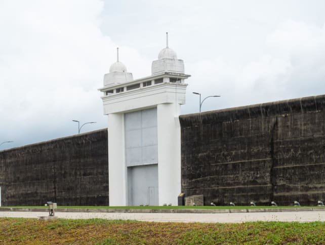 The exterior of Changi Prison Complex.