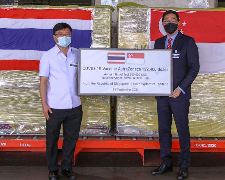 Singapore sends more than 120,000 doses of AstraZeneca COVID-19 vaccine to Thailand