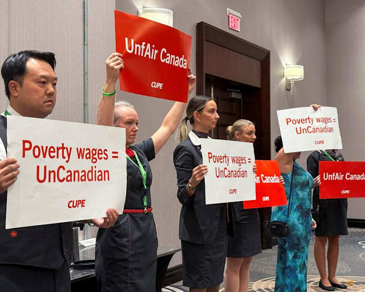 Air Canada grounded as striking union defies order to get back to work
