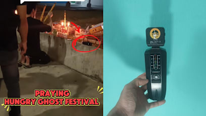 S'porean Offers Cigarette During Hungry Ghost Month Prayers, Then His EMF Meter Suddenly Spikes
