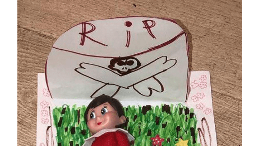 North West buries brother Saint's Elf on the Shelf