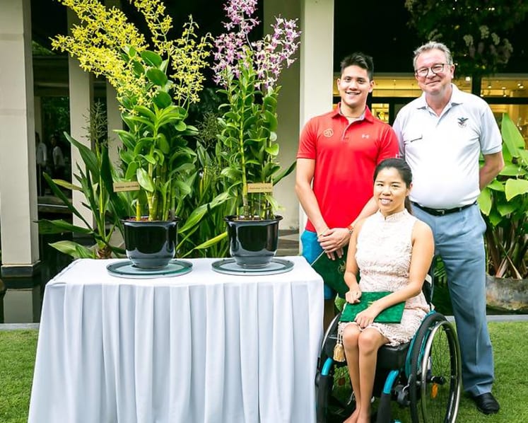 Orchids named after Joseph Schooling, Yip Pin Xiu