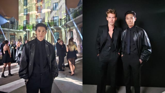 陈泂江赴巴黎出席品牌活动　与“猫王”Austin Butler相见欢