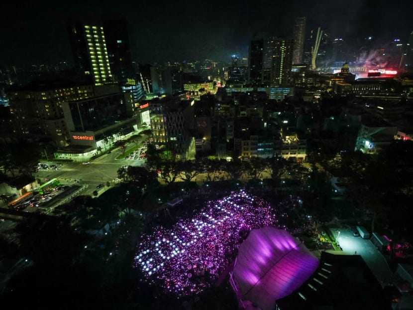 Pink Dot rally at Hong Lim Park on June 29, 2024. Pink Dot rally at Hong Lim Park on June 29, 2024.