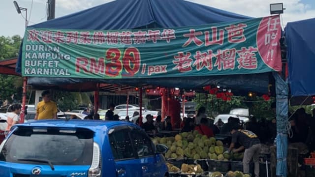 8新元榴梿自助餐仅是宣传 新山榴梿贩被骂“骗人的恶魔”