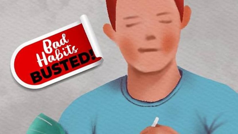 Anda kerap letak pelitup di lengan atau bawah dagu seperti ini? Anda mungkin sebar kuman