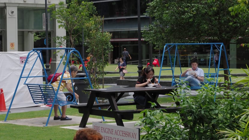 As circuit-breaker measures kick in, a usually packed CBD is largely deserted
