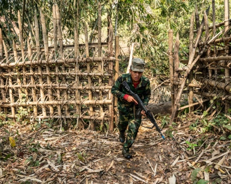 Myanmar's military chief says a major offensive by ethnic groups was funded by the drug trade