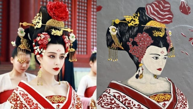 马六甲政府绘制“武则天”形象壁画　欢迎范冰冰到访推广旅游