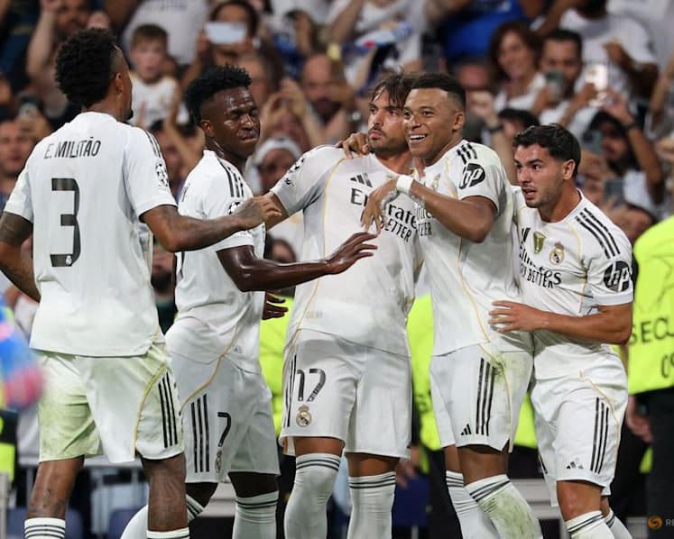Mbappe on the spot as 10-man Real fight back to beat Marseille