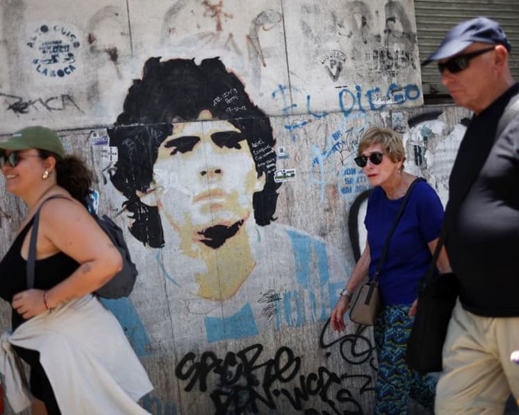 Maradona’s ‘Hand of God’ ball heads to auction as soccer collectables soar