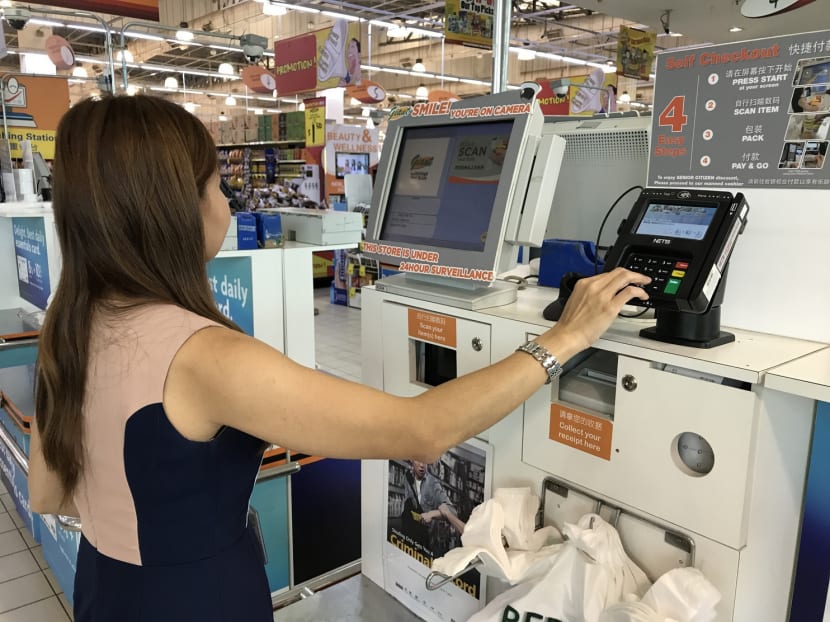 Cold Storage, Giant and 7-Eleven are among the 650 stores that will have the new terminals installed. Photo: Dairy Farm Singapore