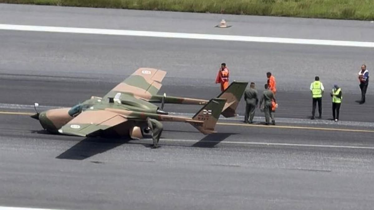 Phuket airport temporarily shuts runway after navy plane malfunction, dozens of flights affected