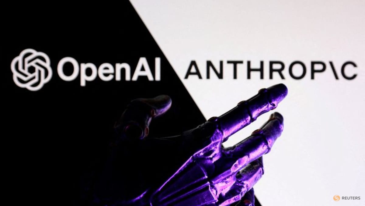 FILE PHOTO: OpenAI and Anthropic logos are seen in this illustration taken June 11, 2026. REUTERS/Dado Ruvic/Illustration/File Photo