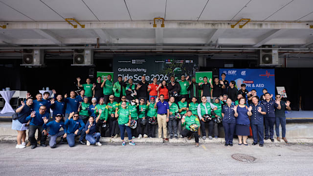 Grab为摩托车送餐员推出全新安全骑行计划