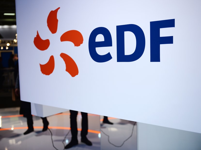 The logo of France's state-run power company EDF. Photo: AFP