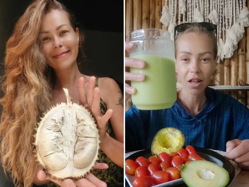 Zhanna Samsonova (pictured) followed a diet that consisted mainly of fruits and juices.