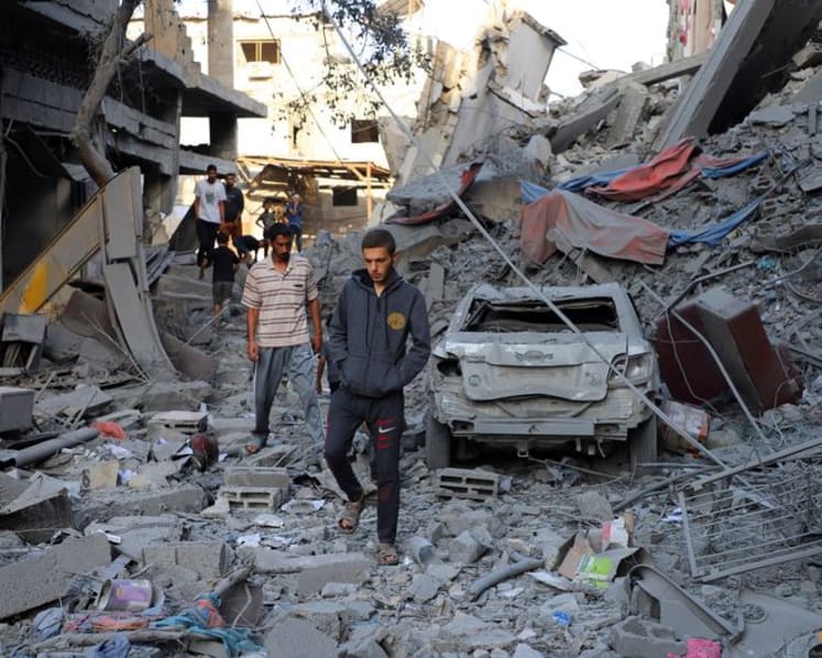 Trump says Gaza talks with Middle East countries are intense, will continue