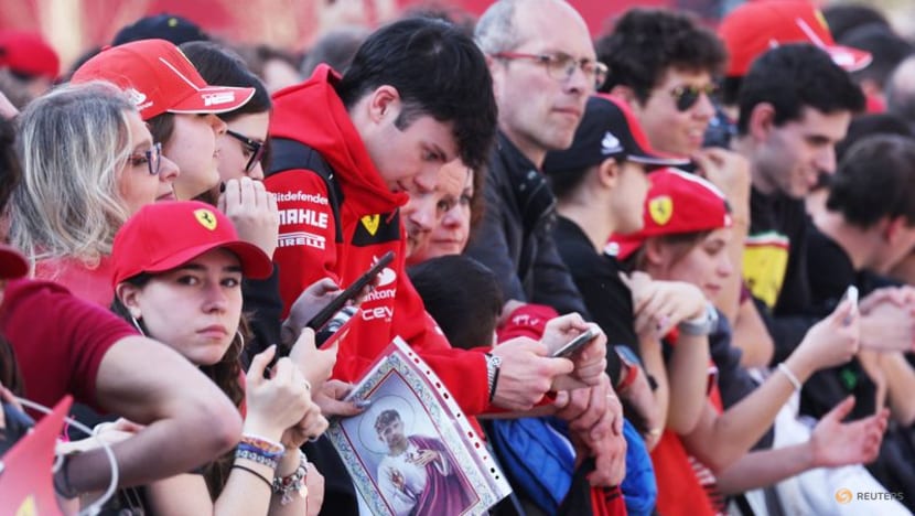 Hamilton and Leclerc put on a show for Ferrari fans