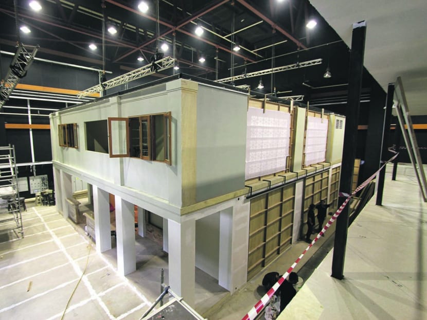 TV first: A specially-built double-story set for new drama Tanglin