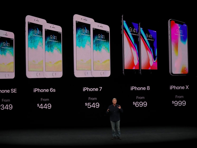 Apple senior vice president of worldwide marketing Phil Schiller introduces the new iPhone X during an Apple special event at the Steve Jobs Theatre on the Apple Park campus on September 12, 2017 in Cupertino, California. Photo: AFP