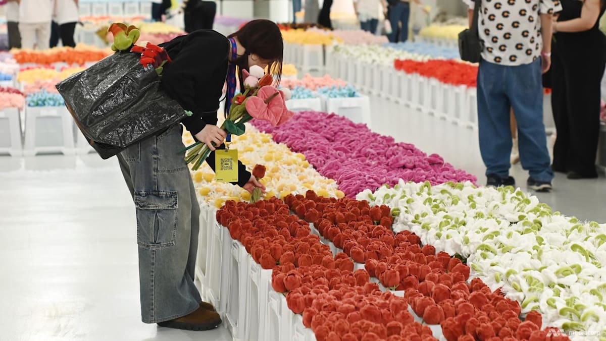 Australian artist CJ Hendry brings immersive Flower Market and JuJu World to Gardens by the Bay