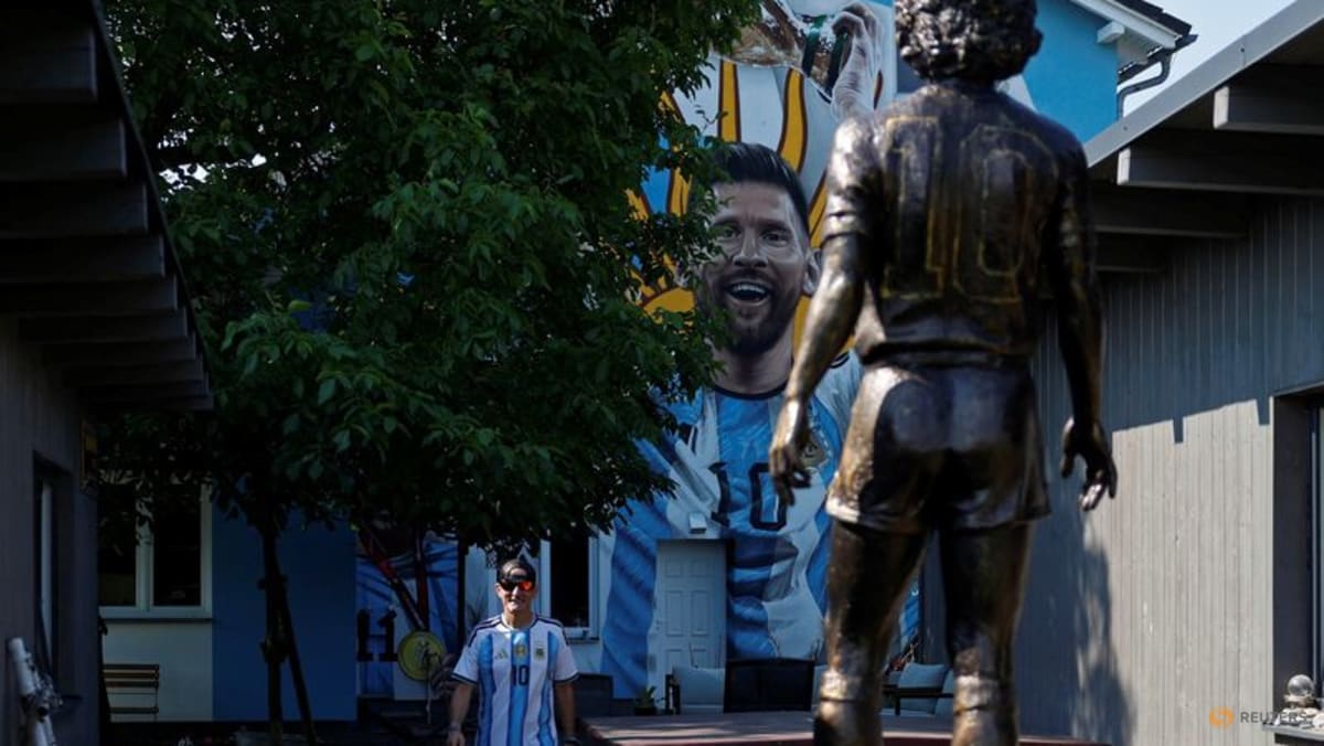 "In Messi We Trust" - Argentina have super-fan in Czech countryside