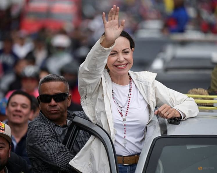 Trump says he will meet with Venezuela's opposition leader Machado next week