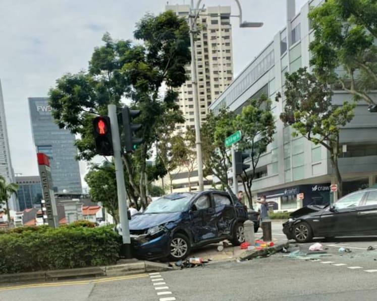 Five people injured after accident involving 2 cars near Parliament House