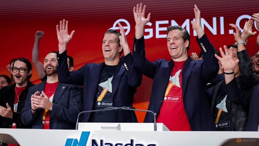 Winklevoss twins' crypto exchange Gemini valued at $4.4 billion in strong Nasdaq debut
