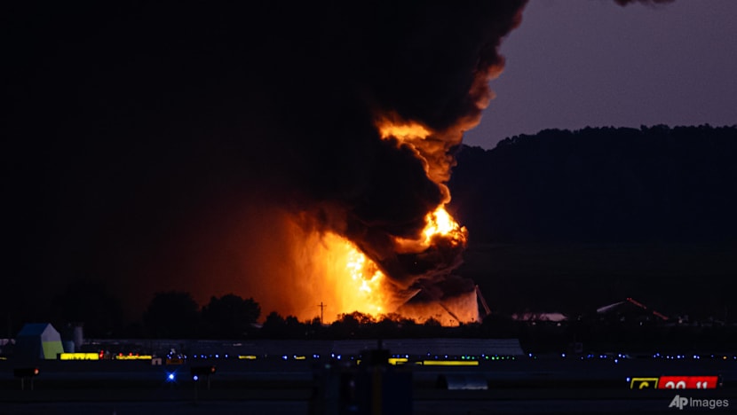At least seven dead after UPS plane crashes in fireball on takeoff from Kentucky