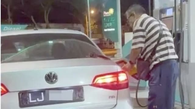 狮城注册轿车疑遮挡车牌添津贴汽油 当地警方正在严密追查