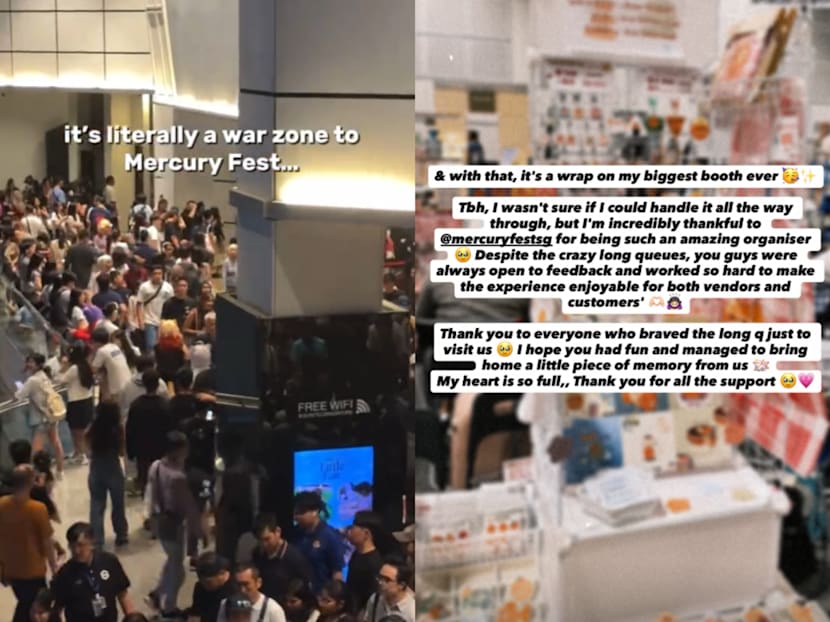 Art and thrift market Mercury Festival draws large crowds at Suntec amid virtual queue debate Art and thrift market Mercury Festival draws large crowds at Suntec amid virtual queue debate