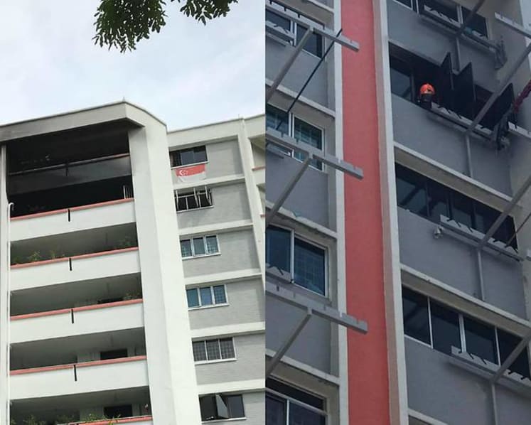 Elderly man taken to hospital after fire leaves Jurong East flat 'badly burnt'