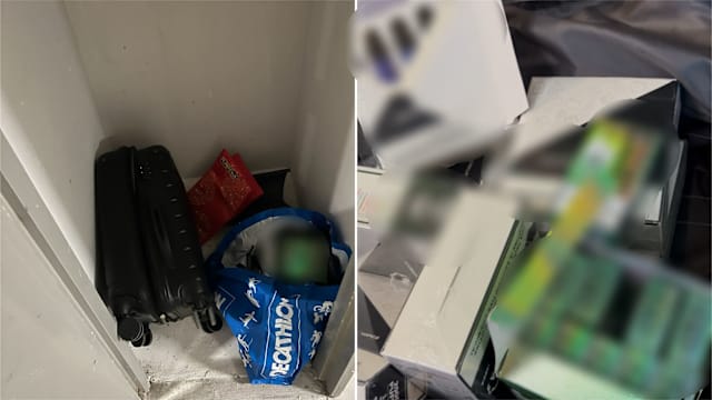 弃赃？交货点？清洁工屡在组屋底层 发现成批电子烟藏暗处 