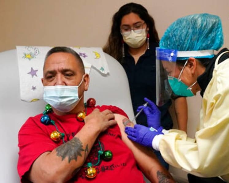 Vaccines reach COVID-19 ravaged indigenous communities in the US