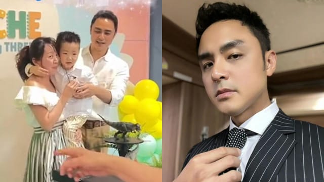 让怀孕妻子抱着3岁儿子　明道被网民批评