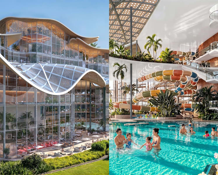 Singapore's new wellness destination in 2030: Pools, water slides, saunas and tropical gardens at Marina South