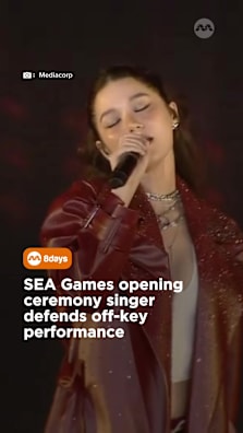 Violette Wautier claims organisers told her to lip synch because of “various technical reasons” and even switched off her in-ear monitors #seagames2025 #8dayssg ##8dayssgasianent #violettewautier #openingceremony 
