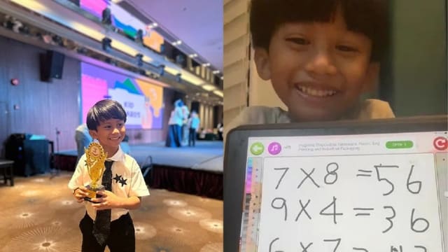 不到60秒内回答十道数学题 马国五岁神童精通数学与外语