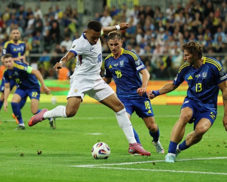 Olise, Mbappe shine as France tame Ukraine in qualifying debut