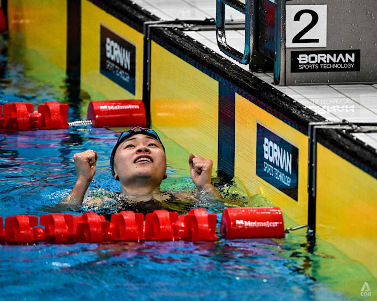 Singapore's Gan Ching Hwee clinches Asian Games silver in 400m freestyle, registers another national record