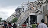 Ledakan dahsyat runtuhkan rumah mewah di Medan, Istri pemilik tewas