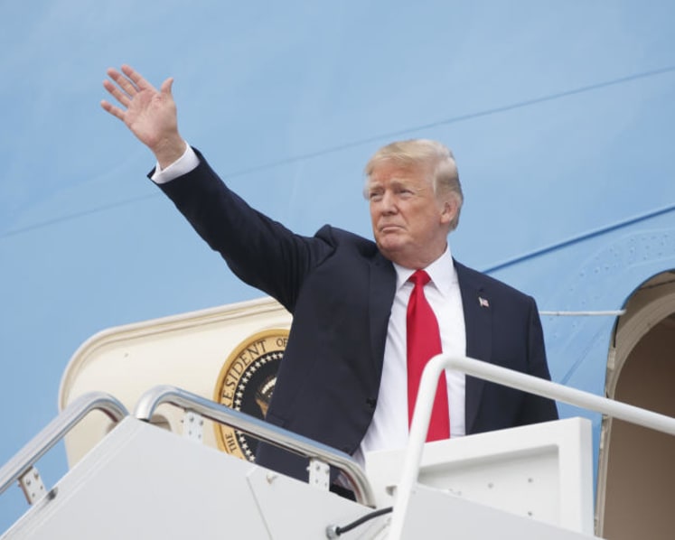 Trump to land in Singapore on Sunday night, ahead of historic summit with Kim Jong-un