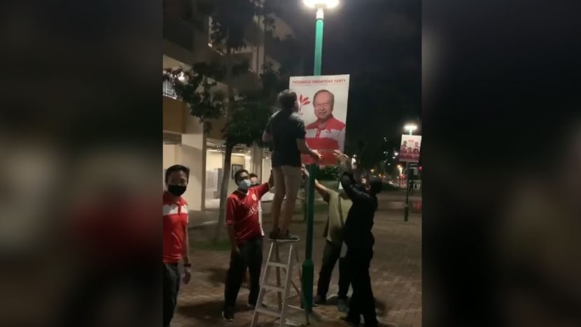 GE2020: PAP, PSP ordered by town council to take down posters in West Coast GRC for public safety