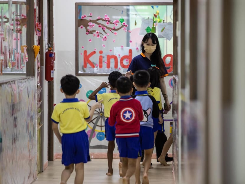 A file photo of children at a preschool in Singapore.