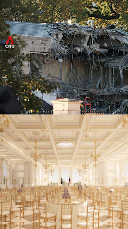 Part of White House demolished for Trump's ballroom project