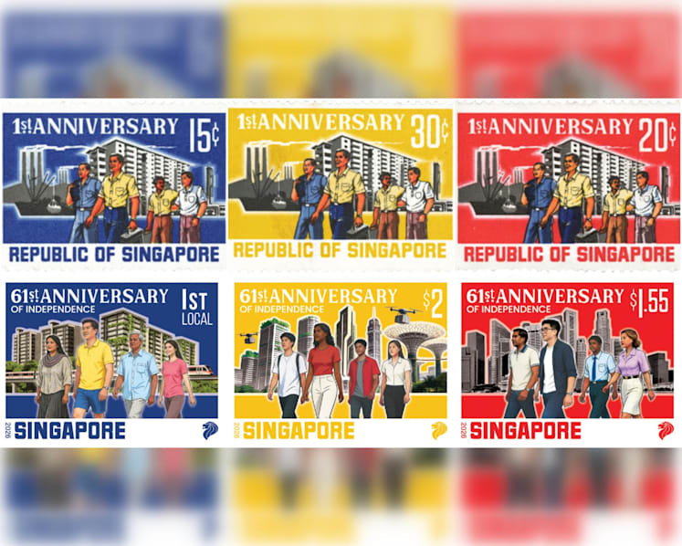 SingPost to release National Day stamps inspired by historic 1966 design
