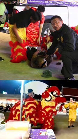 Thai police pose as lion dancers to nab serial burglar